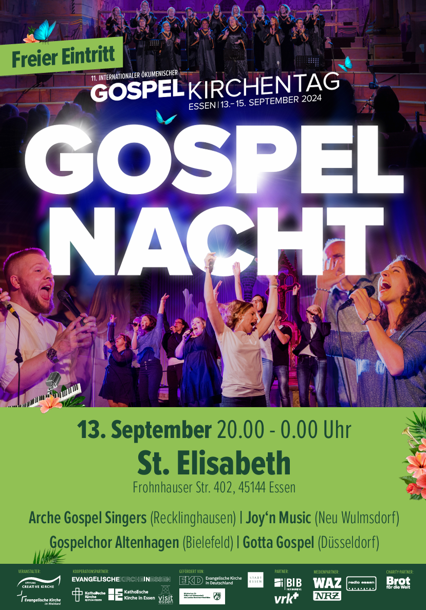 Gospelnacht in der St. Elisabeth Kirche am 13. September 2024